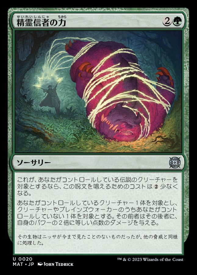 精霊信者の力