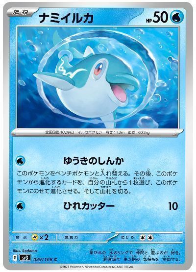 ナミイルカ(ゆうきのしんか)