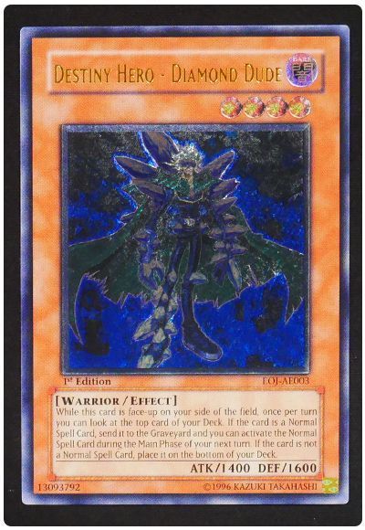 遊戯王 D-HERO ダイヤモンドガイ 旧アジア レリーフ PSA9