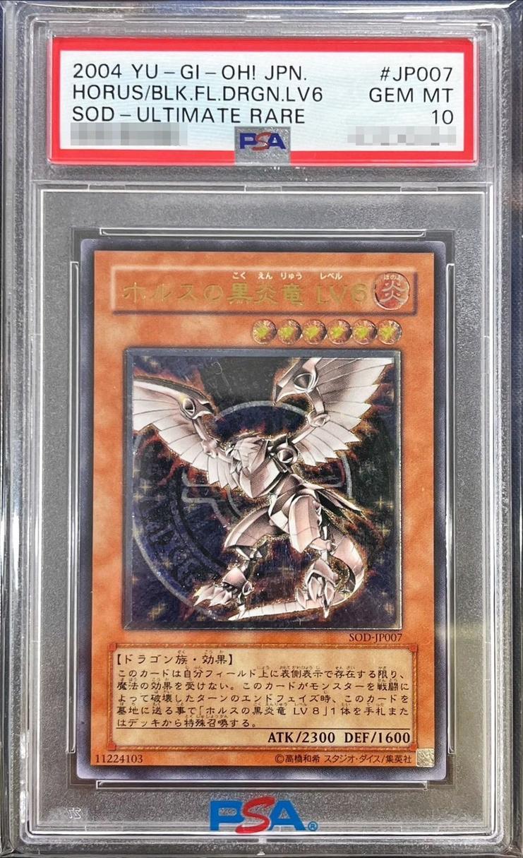 【PSA10】ホルスの黒炎竜 LV6